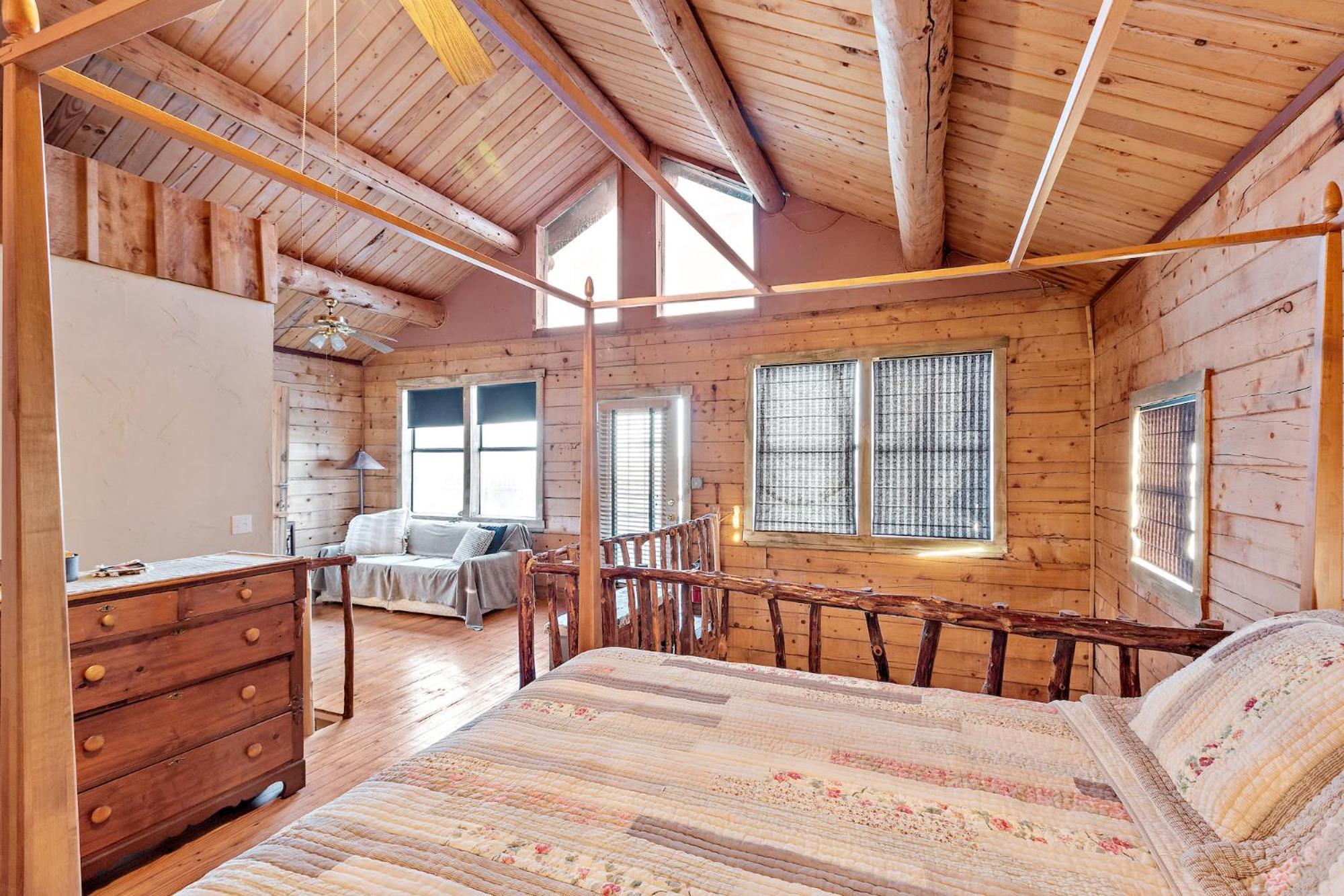 Mighty Oak Log Cabin Фредериксбург Екстериор снимка