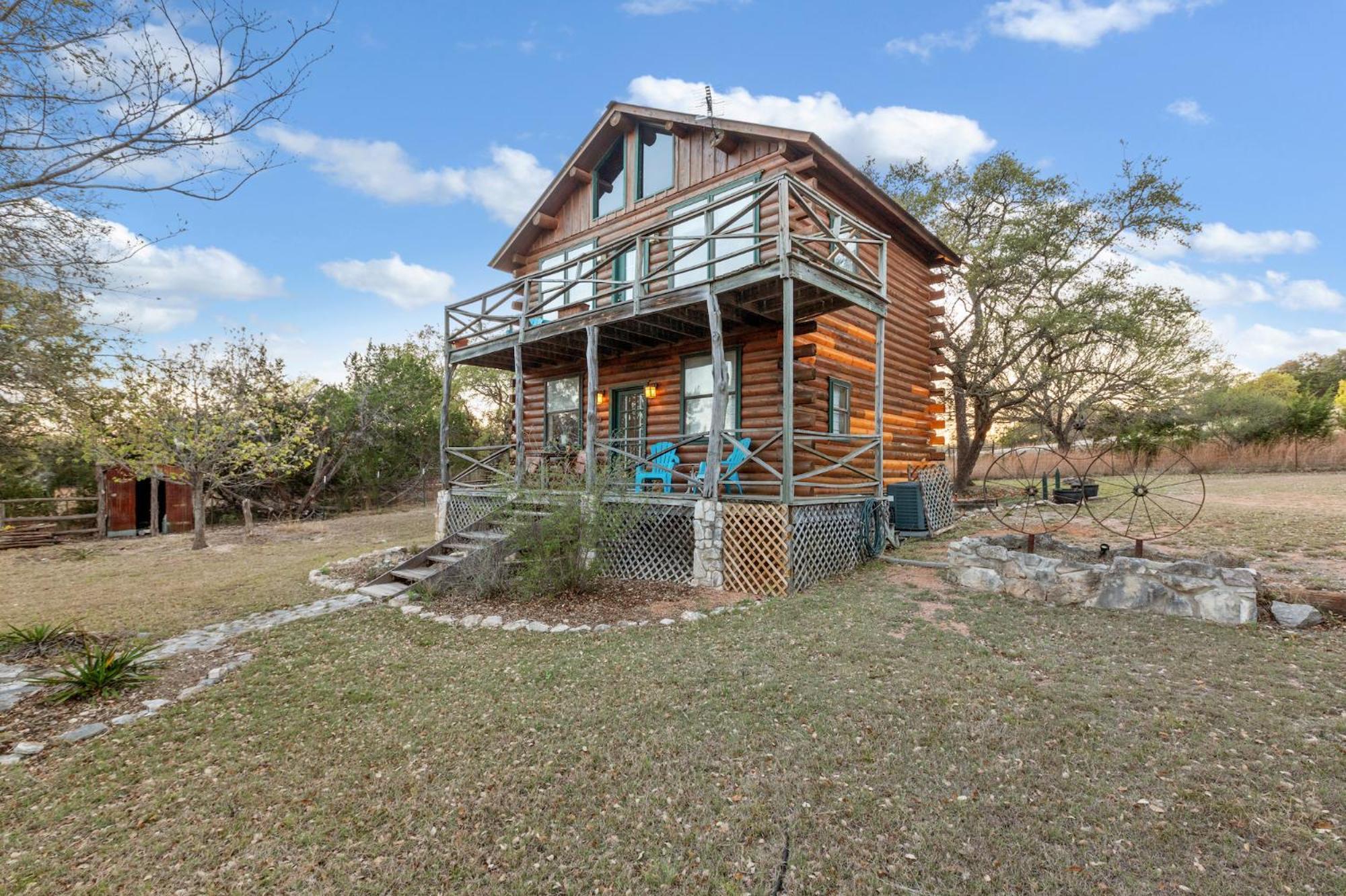 Mighty Oak Log Cabin Фредериксбург Екстериор снимка